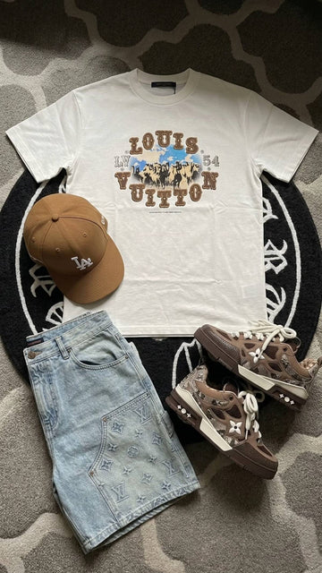 Bundle Offer - White Louis Vuitton Denim Shorts