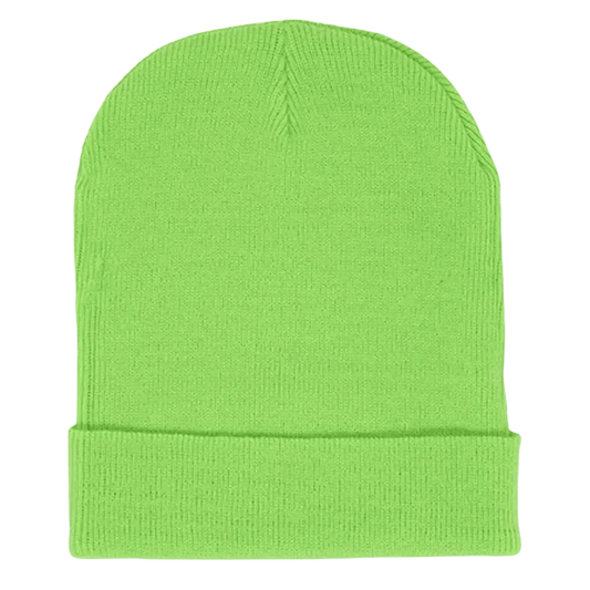 Sp5der Rhinestone Web Beanie Slime Green
